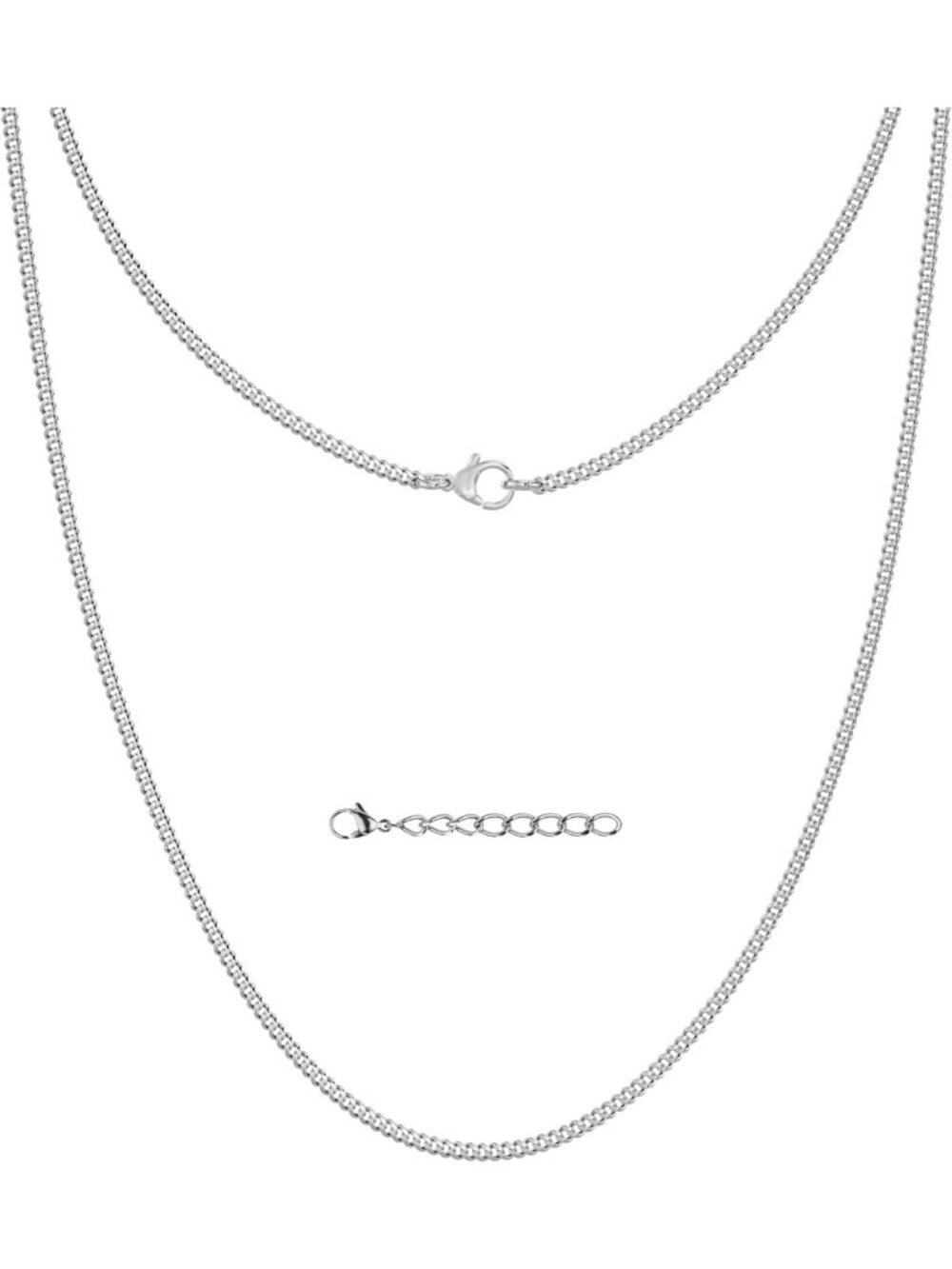 Gold or Silver Chain for Men - Cuban Link Mens Necklace (2/4/6mm)